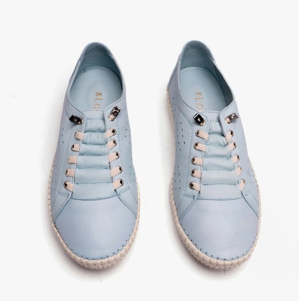 Lotus KAMARI Womens Leather Trainers Pale Blue