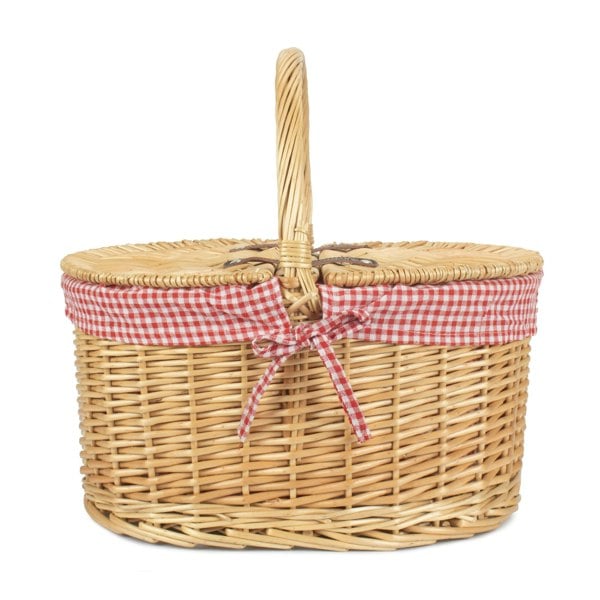 Wicker Picnic Baket with Lining