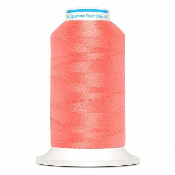 Gutermann Super Brite Polyester 40 Embroidery Thread 1000m Polyester Thread Suitable For Embroidery