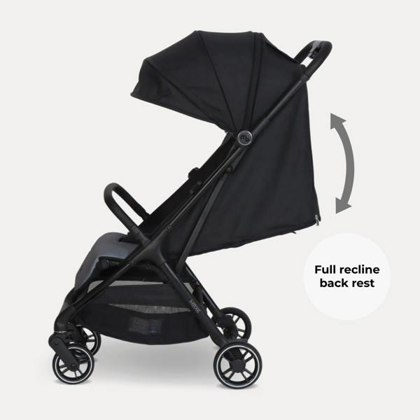My Babiie MBX6 Compact Stroller - Black / Grey