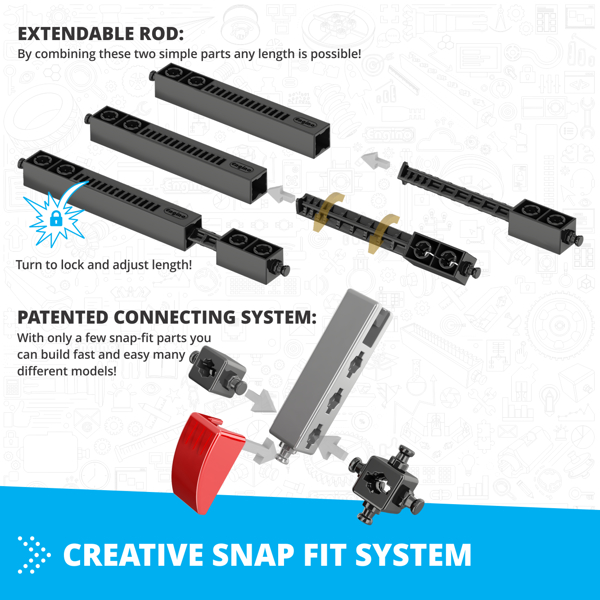 Inventor Motorised: Race Car with 10 bonus models