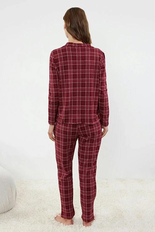 WOVCOR 2-Piece 100% Cotton Argyle Knit Pajama Set