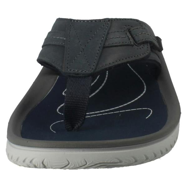Clarks Mens Clarks Adjustable Strap Toe Post Sandals - Wesley Sun