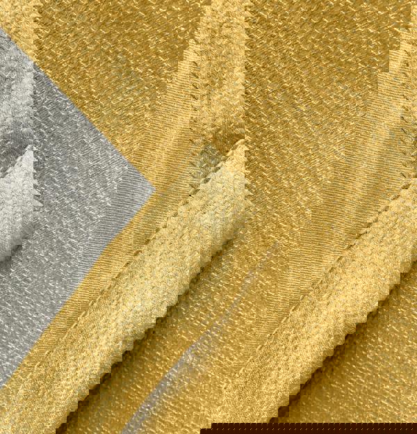 Enhanced Living Ochre Plain Thermal Room Darkening Energy Saving Tape Top Curtains For Living Rooms & Bedrooms