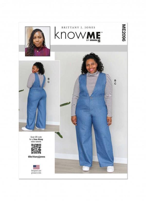 Know Me Sewing Pattern 2096, Tops, Jumpsuits for Women, N5 (10-12-14-16-18) - Easy
