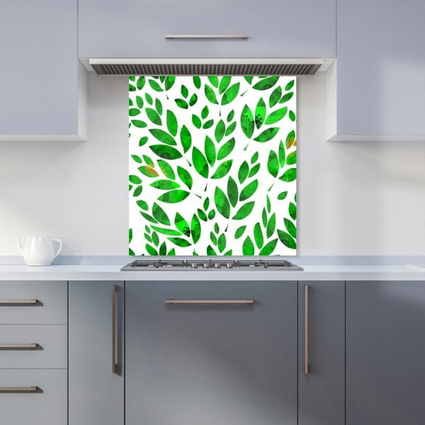 Warren Reed - Designer Watercolor Abstract Leaves Kitchen Splashback