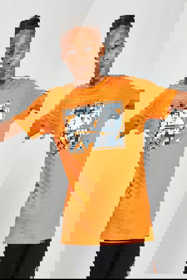 Beat Boyz Club Frequency T-Shirt - Orange Geo