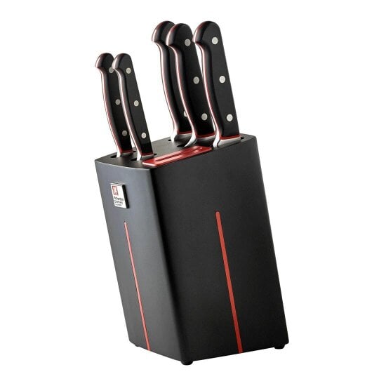 Richardson Sheffield Velocity 5 Piece Knife Block Set with Built-in Sharpener