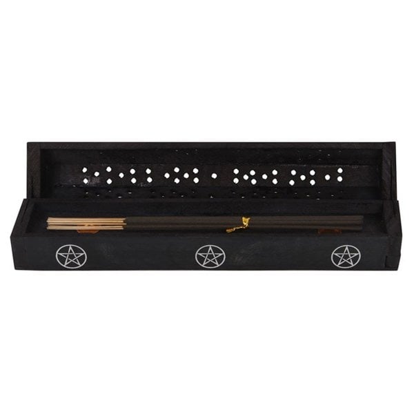 Serano Pentagram Wooden Black Pepper Incense Box Set