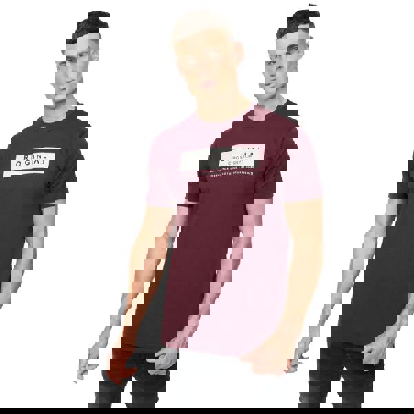 Crosshatch Mens Jamstate T-Shirt - Rum Raisin - 