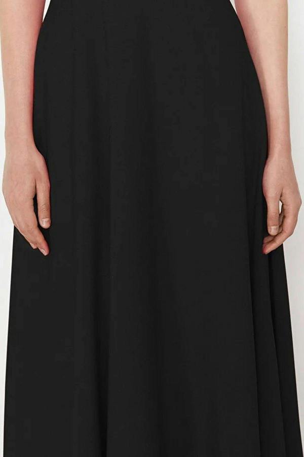 WOVCOR A-Line Strapless Woven Elegant Evening Dress
