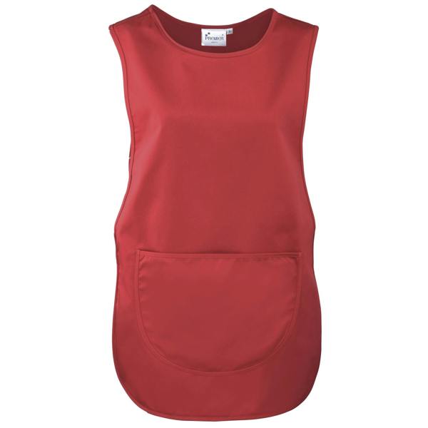Premier Ladies/Womens Pocket Tabard / Workwear (Pack of 2) - Red