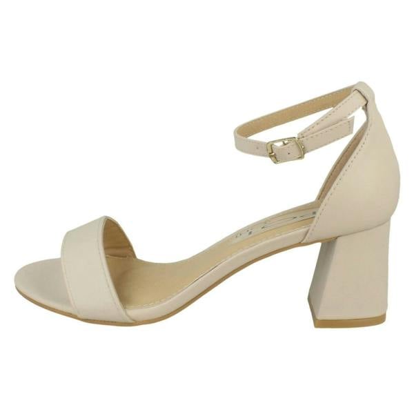 Spot On Ladies Spot On Mid Block Heel Sandals F12012