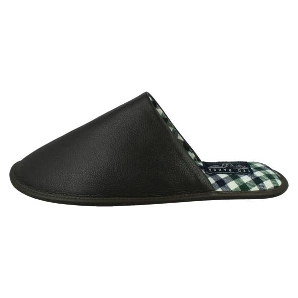 Ted Baker Mens Ted Baker Leather Mule Padded Slippers 'Ardin'