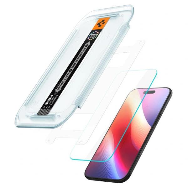 Spigen Glastr EZ Fit HD Screen Protector 2 Pack for iPhone 17 Air 6.5" - AGL09861