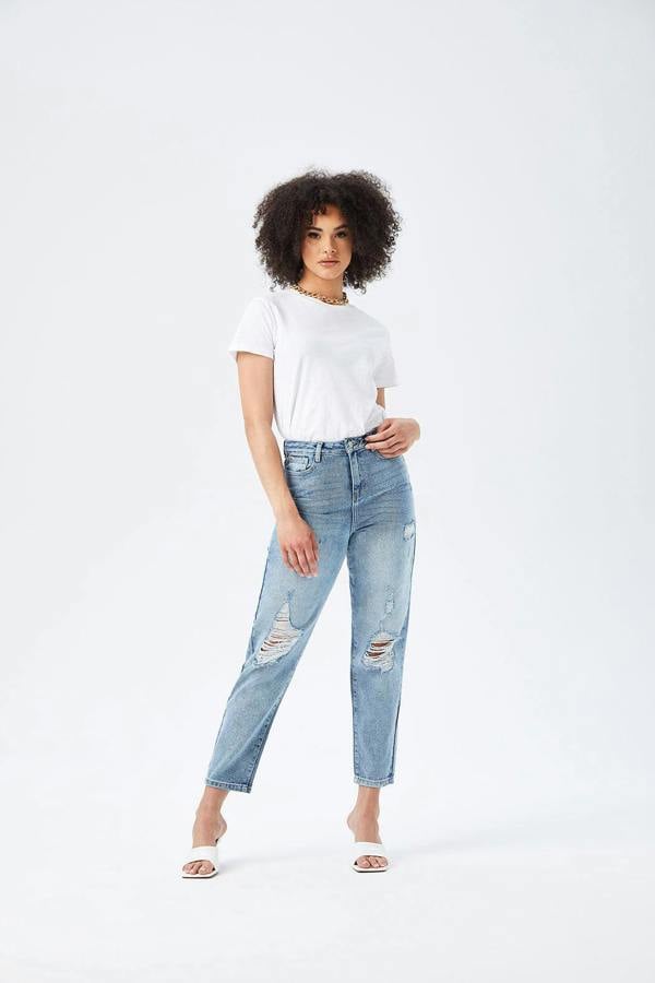 Urban Bliss Lola Ripped Mom Jean