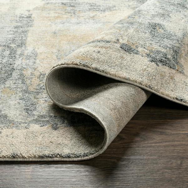 Livabliss Avellino-Abstract Grey Blue Beige Modern Marble High Pile Rug