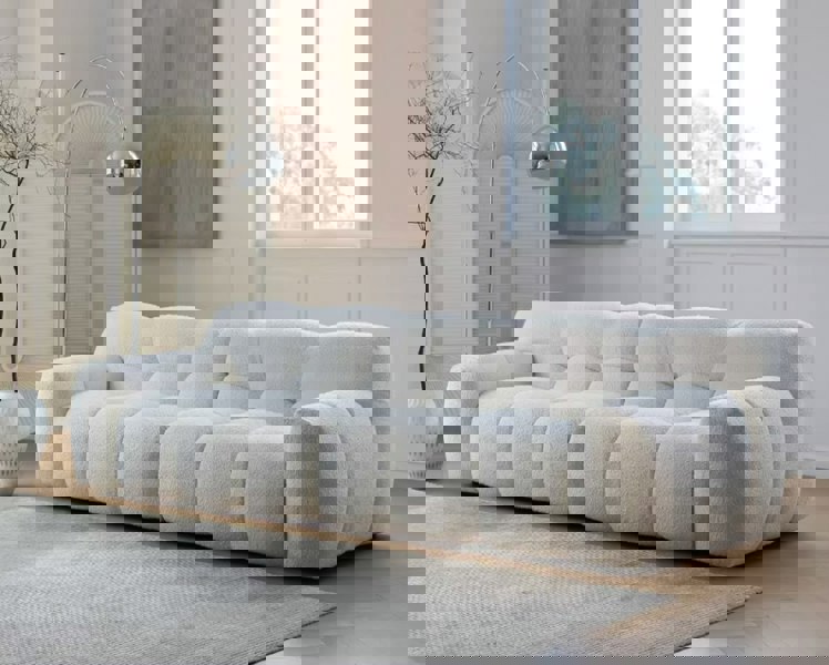 Weilai Concept Cora Cloud Two/Three Seater Sofa, Boucle