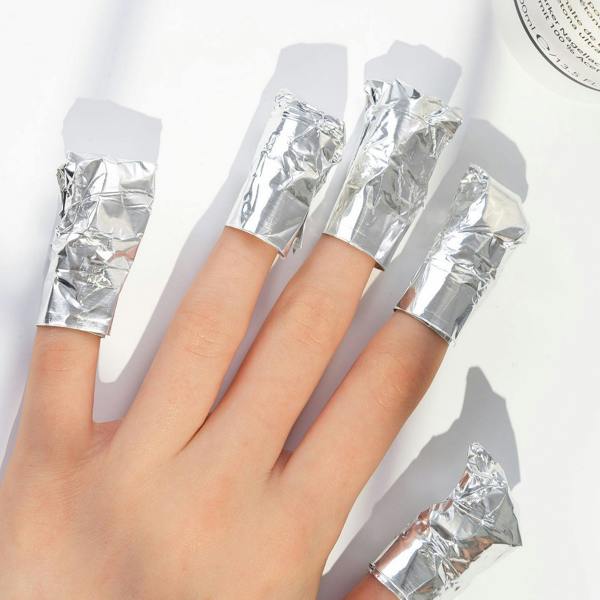 Nail HQ Gel Nail Remover Foil Wraps - 100 Pieces