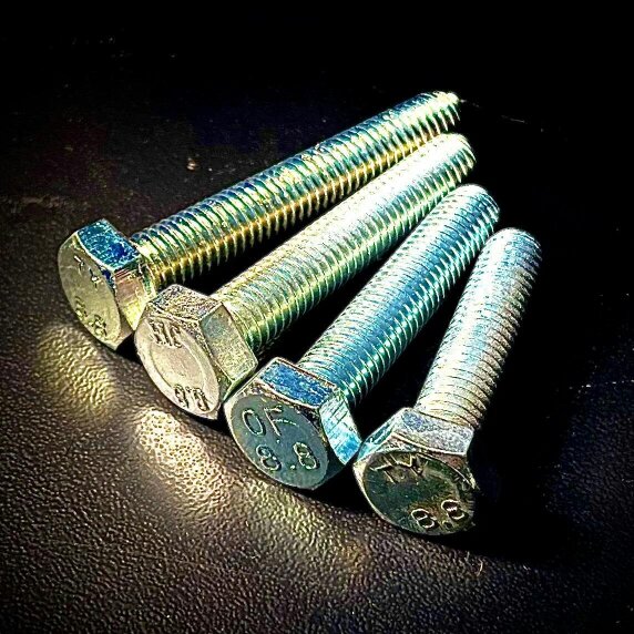 Fixaball UNF 7/16" 20tpi x 2.1/2" Hex Set Screw Bolt High Tensile BZP