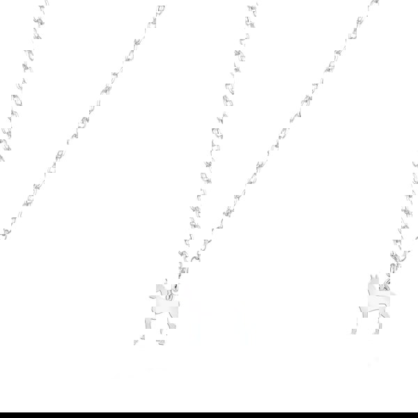 Pharaoh Hound Silhouette Silver Necklace - Personalised - MYLEE London