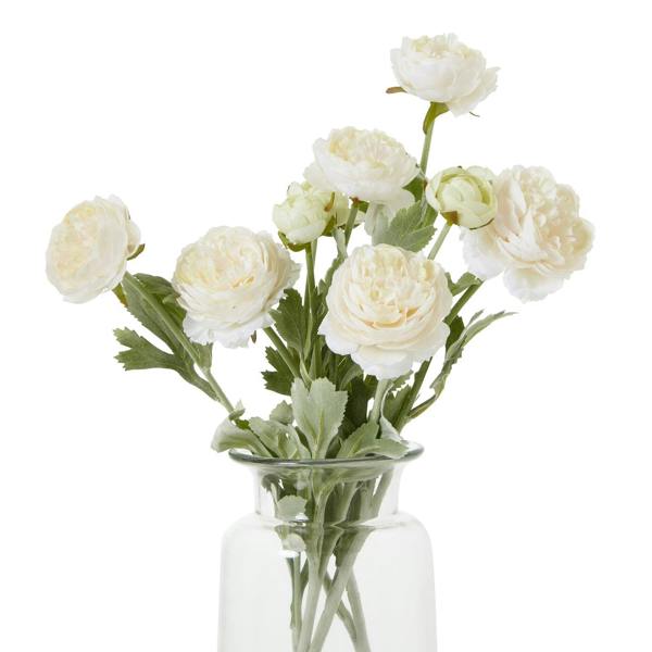 Wyld Haus Set of 3 Artificial Flower Apricot Ranunculus Stems