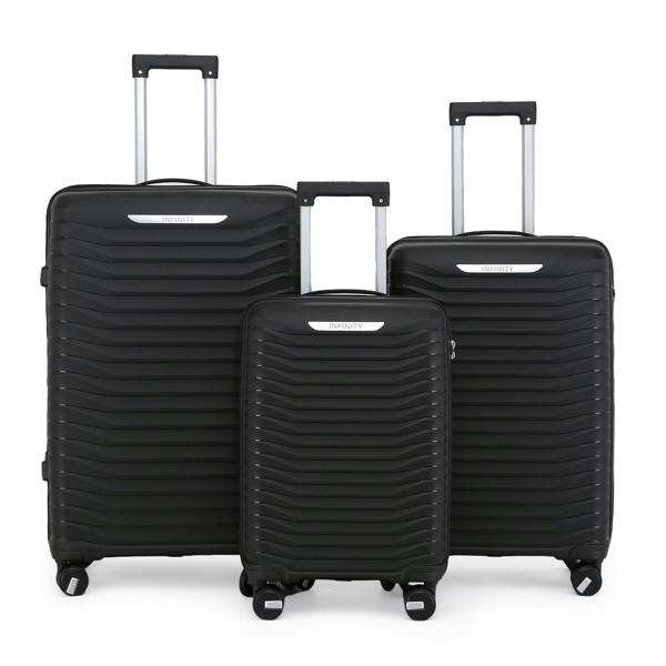 Infinity Luggage Hard Shell Suitcase Cabin TSA Luggage Travel Set