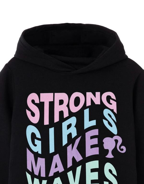 Barbie Girls Black Strong Girls Make Waves Hoodie