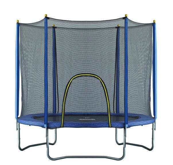 NoBoundz 6ft Garden Trampoline w/ Net Enclosure & Zip Entry