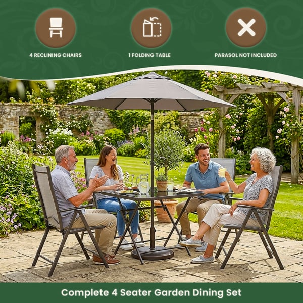 Henley 4 Seater Garden Dining Set