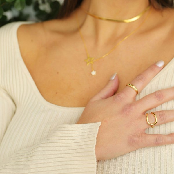 Gold Trip Starry Night Ring