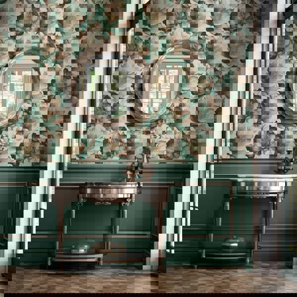 Muriva Elysian Floral Coral Wallpaper