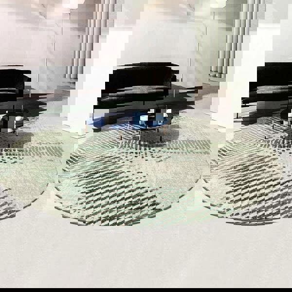 Vaserely Round Wool Rug, Various Shapes Available-Weilai Concept-Weilai Concept