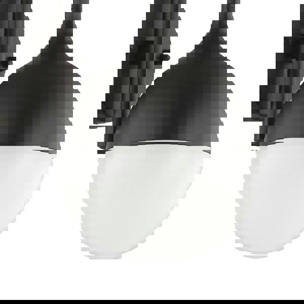 Modern Matt Black Outdoor Lantern Wall Light Fitting with Low Energy LED Power Image 3