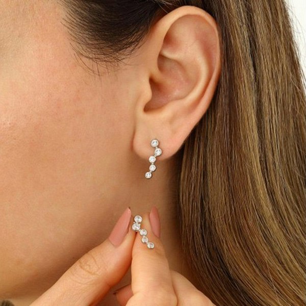 Star Cluster Stud Earring Sterling Silver - Spero London