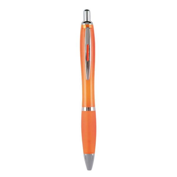 MidOcean Riocolour Ballpoint Pen - Transparent Orange - 