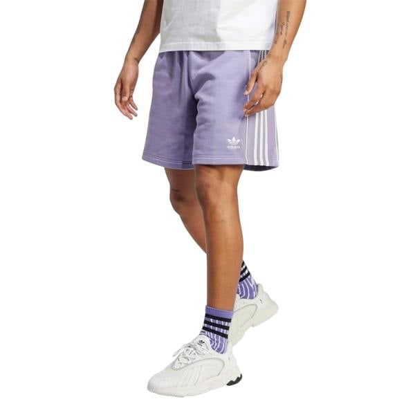 Adidas Mens Essential 3 Stripes Athletic Shorts - Lavender - 