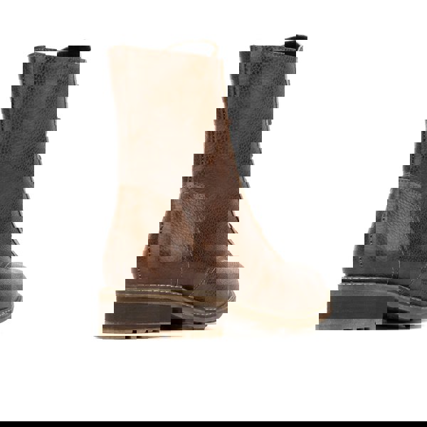 Embassy London Laviva High - Wool Brown - Women's wide fitted leather higher ankle boot wool lined