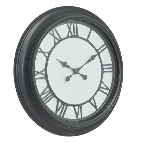 Hill Interiors Louie Wall Clock - Grey - 