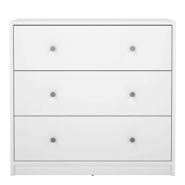 Wyld Haus Tainan White Chest 3 Drawers