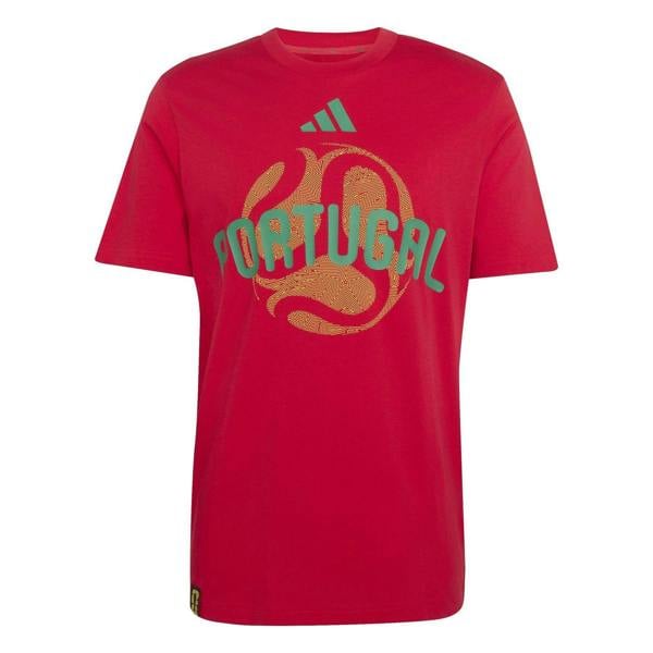 Adidas Mens Portugal FIFA World Cup 26 T-Shirt - Bold Red - 