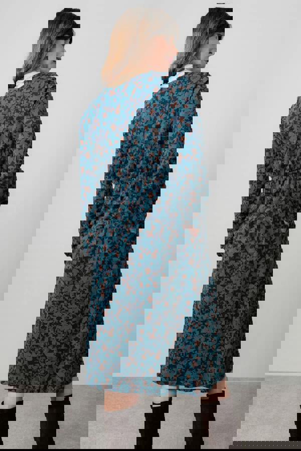 Lily & Me Hazel Crossover Jersey Dress Navy