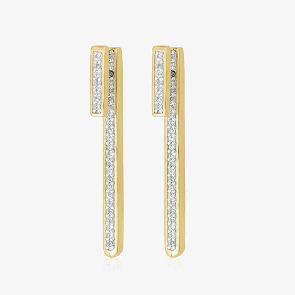 T. H. Baker Gaia Bar Dropper Earrings VJE10316 YGP