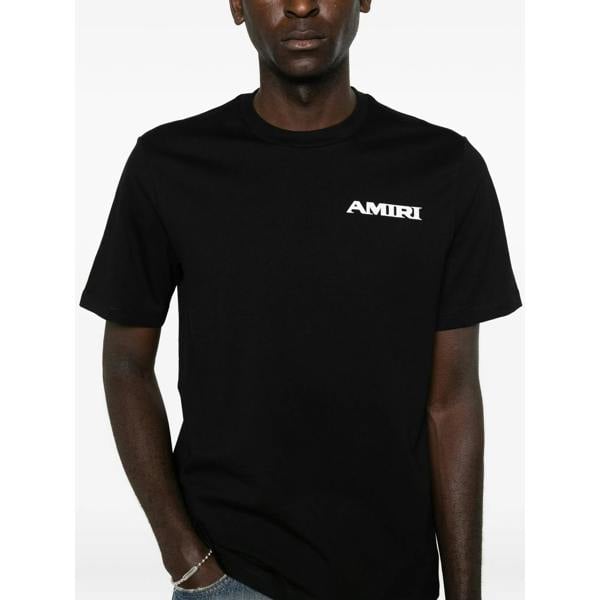 Amiri Sports Logo T-Shirt   in  Black