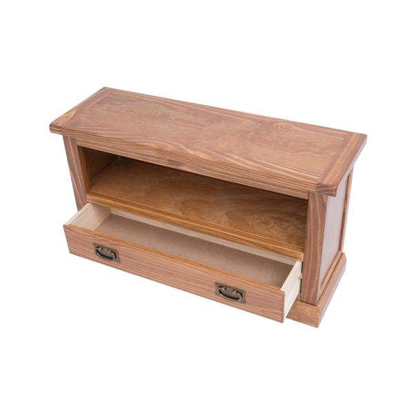 Cabinet Bits Tirolo Lacquered 1 Drawer TV Cabinet Brass Drop Handle
