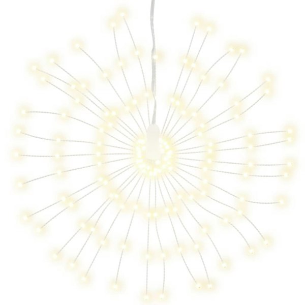 Berkfield Christmas Starburst Lights 140 LEDs 4 pcs Warm White 17 cm