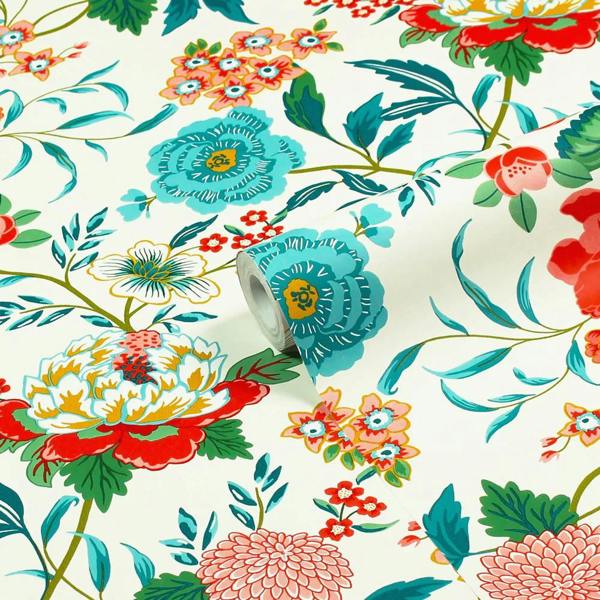 Furn Azalea Wallpaper - Multicoloured - 