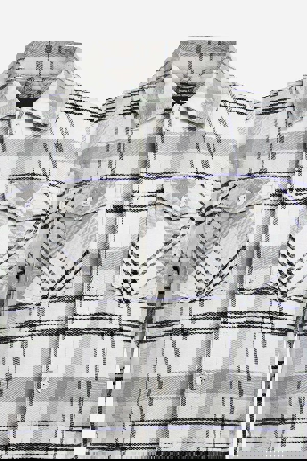 Men's Borg Lined Plaid Check Shacket