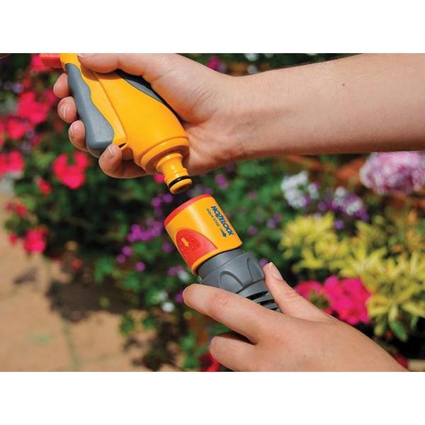 Hozelock 2065 Aquastop Plus Hose Connector For 19mm (3/4in) Hose - Multi Colour - 