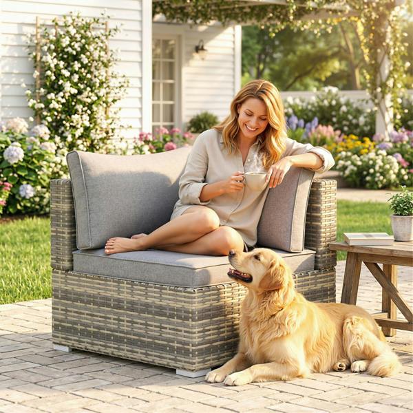 Rattan Corner Sofa